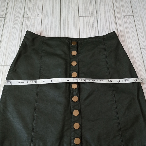 Free People Vegan Leather Mini Skirt - Picture 8 of 10